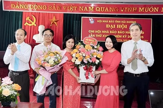 Đại hội Chi hội Nhà báo Báo Hải Dương nhiệm kỳ 2023 - 2025