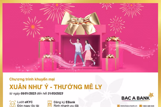 Đón xuân như ý – nhận thưởng mê ly cùng BAC A BANK