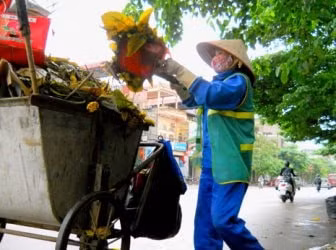 Thực hiện tốt công tác thu gom rác, vệ sinh môi trường