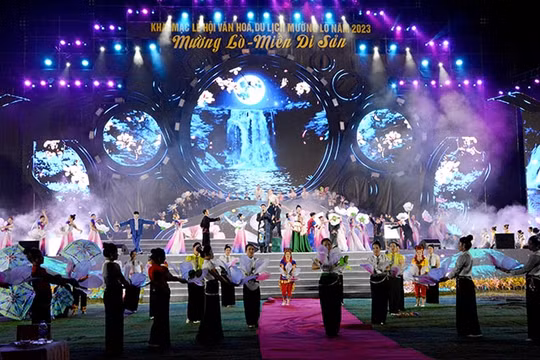 Tưng bưng khai mạc Lễ hội Văn hóa, Du lịch Mường Lò năm 2023
