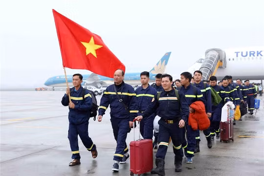 Đoàn công tác của Bộ Công an hoàn thành xuất sắc nhiệm vụ cứu hộ, cứu nạn, trở về từ Thổ Nhĩ Kỳ
