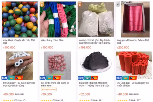 Vật liệu chế tạo pháo nổ trá hình “vôi bột, phân bón” rao bán lộng hành trên mạng