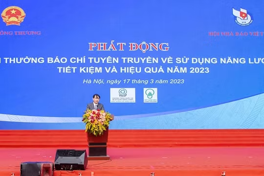 Phát động Giải báo chí tuyên truyền về sử dụng năng lượng tiết kiệm và hiệu quả