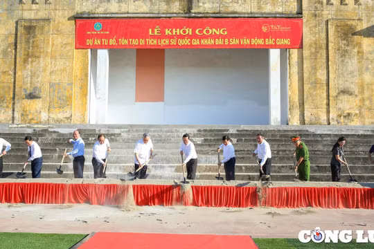 Bắc Giang: Khởi công Dự án tu bổ Di tích lịch sử quốc gia Khán đài B Sân vận động tỉnh