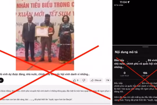 Thông tin "Hưng 33" được Nhà nước vinh danh là bịa đặt, sai sự thật