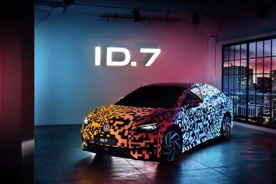 Xe điện Volkswagen ID.7 nổi bật với khả năng đổi màu