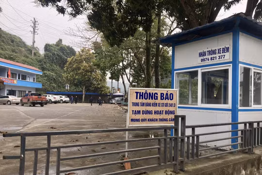 Lãnh đạo bị tạm giữ, Trung tâm đăng kiểm xe cơ giới 2401D tạm đóng cửa
