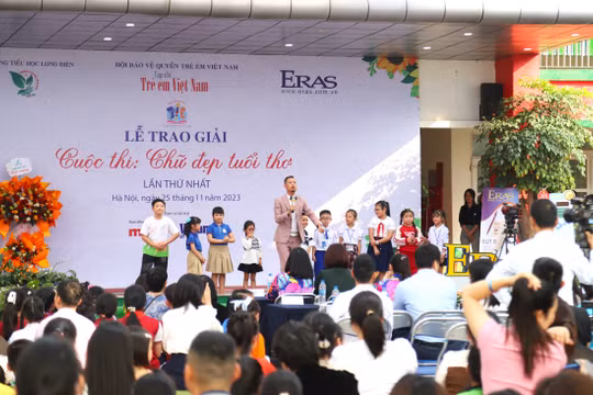 Lễ trao giải chung kết toàn quốc cuộc thi “Chữ đẹp tuổi thơ” lần thứ nhất