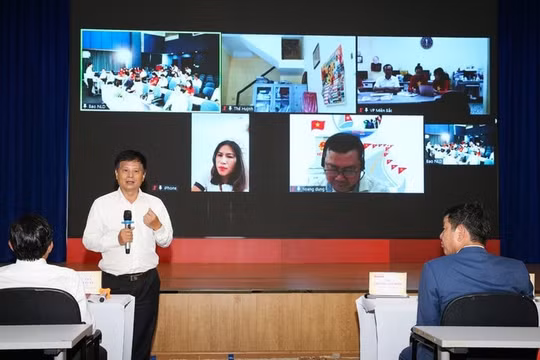 Lãnh đạo Hội Nhà báo Việt Nam trao đổi, giao lưu với Báo Người Lao Động về chuyển đổi số
