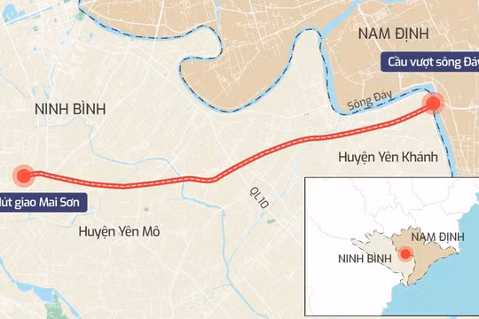 Cao tốc Ninh Bình - Hải Phòng đoạn qua tỉnh Nam Định, Thái Bình được đầu tư hơn 19.700 tỷ đồng
