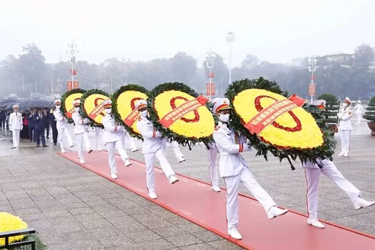Lãnh đạo Đảng, Nhà nước vào Lăng viếng Chủ tịch Hồ Chí Minh