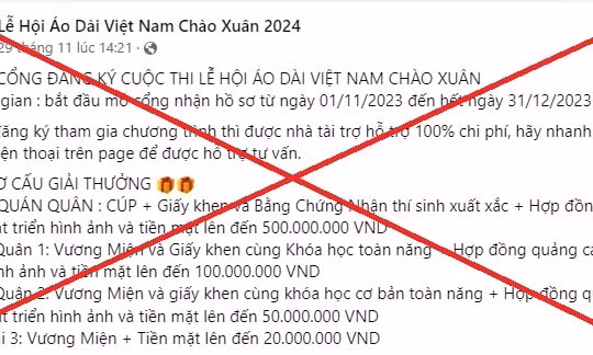 Cảnh giác với thủ đoạn lừa đảo núp bóng các cuộc thi vào dịp cuối năm