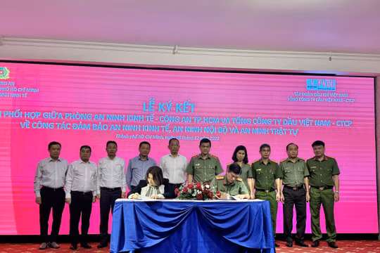Ký kết phối hợp về công tác đảm bảo ANTT cho Tổng Công ty Dầu Việt Nam