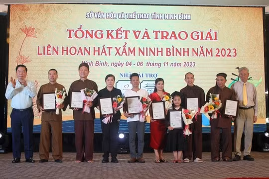 Bế mạc Liên hoan hát Xẩm Ninh Bình mở rộng 2023