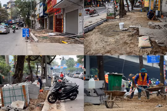 Hà Nội: Người dân ngán ngẩm cảnh vỉa hè bị xới tung dịp cuối năm