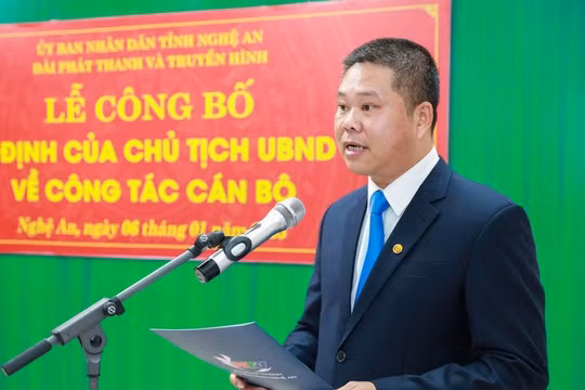 Ông Nguyễn Trung Thảo giữ chức Phó Giám đốc Đài Phát thanh và Truyền hình Nghệ An