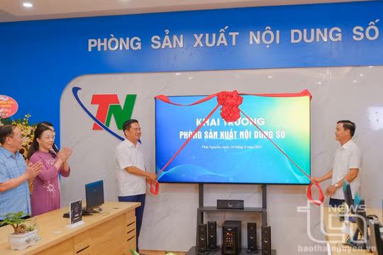 Đài Phát thanh - Truyền hình Thái Nguyên khai trương phòng sản xuất nội dung số