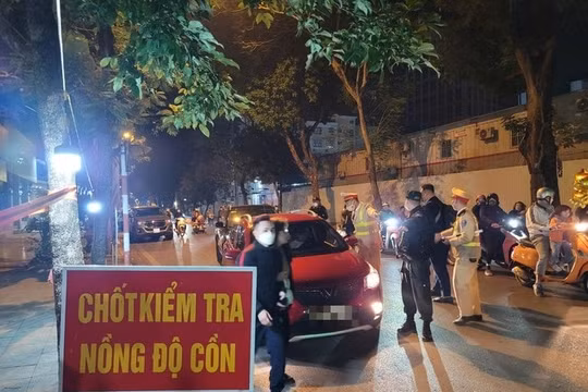 Hà Nội: Xử lý nghiêm vi phạm nồng độ cồn dịp Tết Nguyên đán 2023