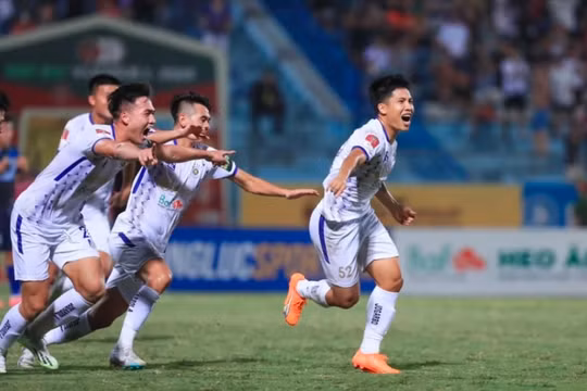 Hà Nội FC lội ngược dòng đánh bại Bình Định trên sân Hàng Đẫy