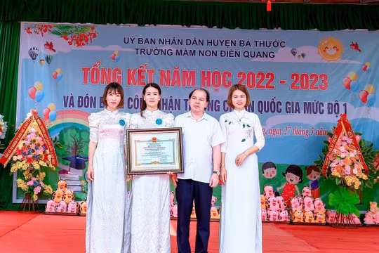 Trường Mầm non Điền Quang (Bá Thước – Thanh Hóa): Đoàn kết xây dựng trường chuẩn Quốc gia