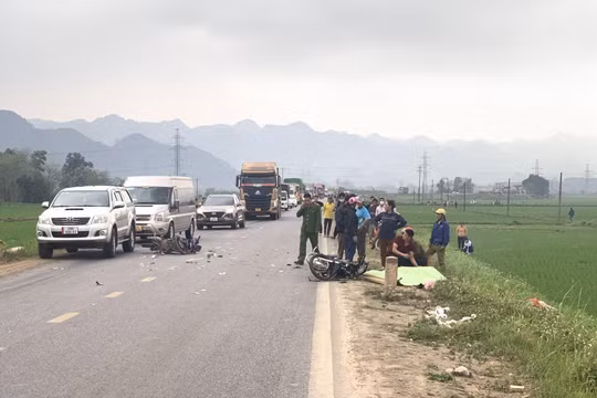 Va chạm giữa 2 xe máy, 1 người tử vong