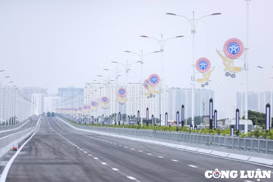 Cận cảnh cầu Vĩnh Tuy 2 trước ngày thông xe