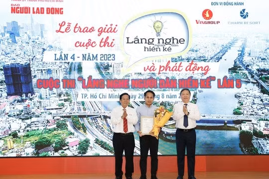 Lễ trao giải cuộc thi "Lắng nghe người dân hiến kế" lần 4
