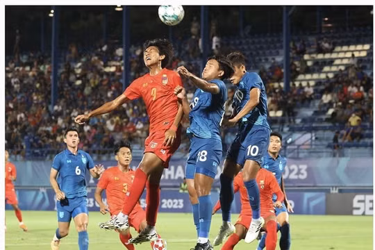 Thái Lan thắng đậm Myanmar ở trận ra quân giải U23 Đông Nam Á
