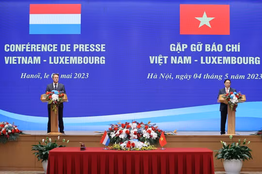 Việt Nam - Luxembourg nhất trí thiết lập khuôn khổ Đối tác chiến lược về tài chính xanh