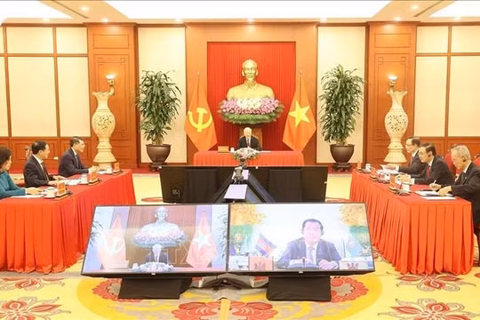 Tổng Bí thư Nguyễn Phú Trọng điện đàm với Chủ tịch Đảng Nhân dân Campuchia, Thủ tướng Chính phủ Campuchia