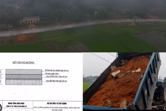 Tam Dương (Vĩnh Phúc): Nghi vấn nhà thầu sử dụng vật liệu thải xây dựng công trình tiền tỉ?