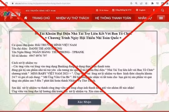 Giả mạo báo điện tử VTV News tổ chức hoạt động tuyển mẫu nhí, diễn viên nhí