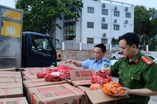 Lào Cai: Phát hiện, thu giữ 66.128 sản phẩm đồ chơi trẻ em và xúc xích nhập lậu