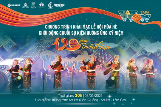 Sa Pa khai mạc "Lễ hội mùa hè 2023" hướng tới Kỷ niệm 120 năm du lịch Sa Pa