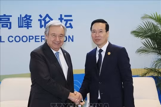 Chủ tịch nước Võ Văn Thưởng tiếp Tổng Thư ký Liên hợp quốc António Guterres