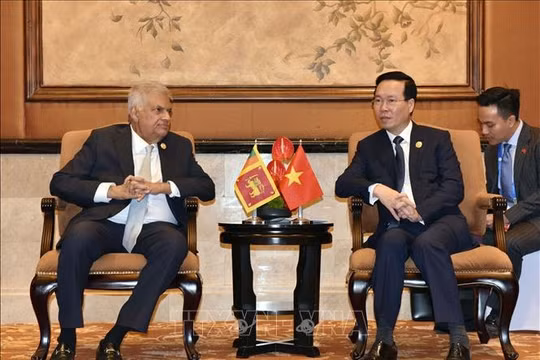 Chủ tịch nước Võ Văn Thưởng gặp Tổng thống Sri Lanka