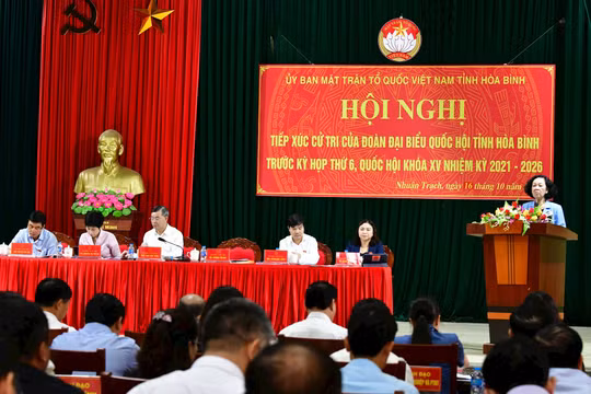 Tổng Kiểm toán nhà nước tiếp xúc cử tri tại huyện Lương Sơn - Hòa Bình