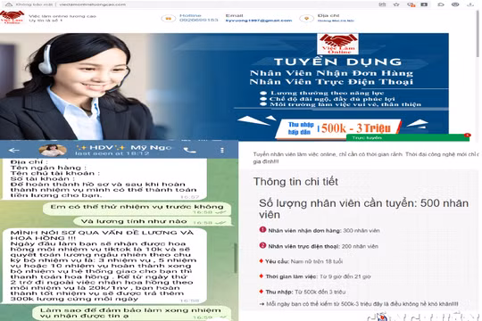 Đủ chiêu trò lừa đảo tìm việc online, đánh vào tâm lý "việc nhẹ, lương cao"