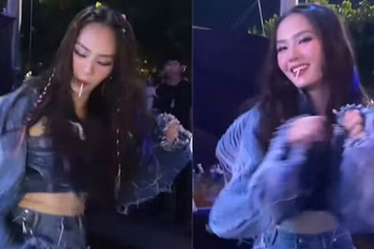 Hoa hậu Mai Phương lên tiếng sau tranh cãi "ngậm kẹo mút, nhảy phản cảm"
