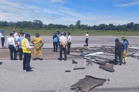 Đường cất hạ cánh tại nhiều sân bay đã hết tuổi thọ thiết kế, xuất hiện hư hỏng