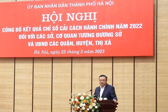 Chủ tịch Hà Nội: Cải cách hành chính là nhiệm vụ trọng tâm, xuyên suốt