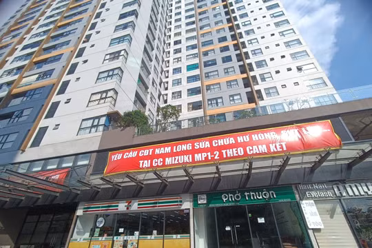 Xuất hiện tình trạng sụt lún tại một số tòa nhà thuộc phân khu Flora Mizuki của chủ đầu tư Nam Long