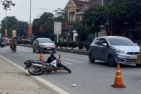 Tạm giữ hình sự nam thanh niên lao xe vào CSGT ở Nghệ An