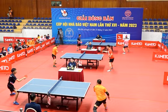 Giải Bóng bàn Cúp Hội Nhà báo Việt Nam lần thứ XVI- 2023: Sân chơi hữu ích, khích lệ tinh thần người làm báo
