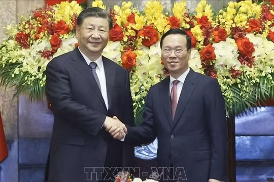 Chủ tịch nước Võ Văn Thưởng hội đàm với Tổng Bí Thư, Chủ Tịch nước Trung Quốc Tập Cận Bình