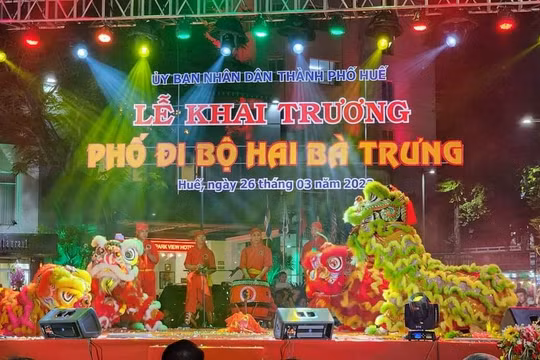 Thành phố Huế khai trương tuyến phố đi bộ được đầu tư 97 tỷ đồng