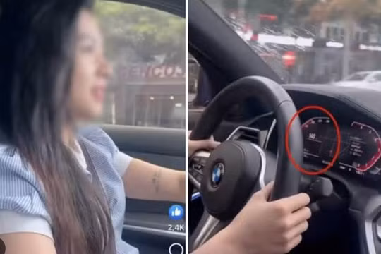 Phạt 11 triệu, tước bằng lái xe 3 tháng đối với cô gái lái ôtô 140 km/h trong khu dân cư
