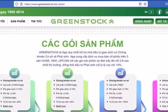Cảnh báo một sàn giao dịch chứng khoán điện tử không được cấp phép