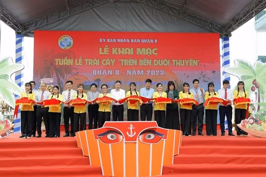 Tưng bừng khai mạc Tuần lễ trái cây “Trên bến dưới thuyền” lần thứ 2