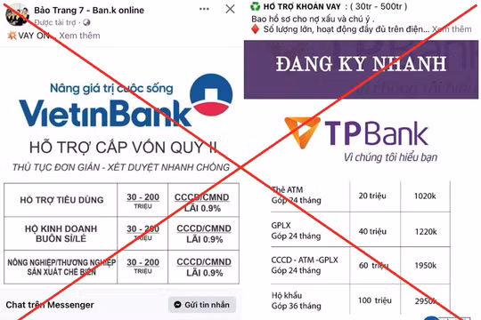 Bộ Công an cảnh báo thủ đoạn mạo danh ngân hàng, các tổ chức tín dụng để lừa đảo